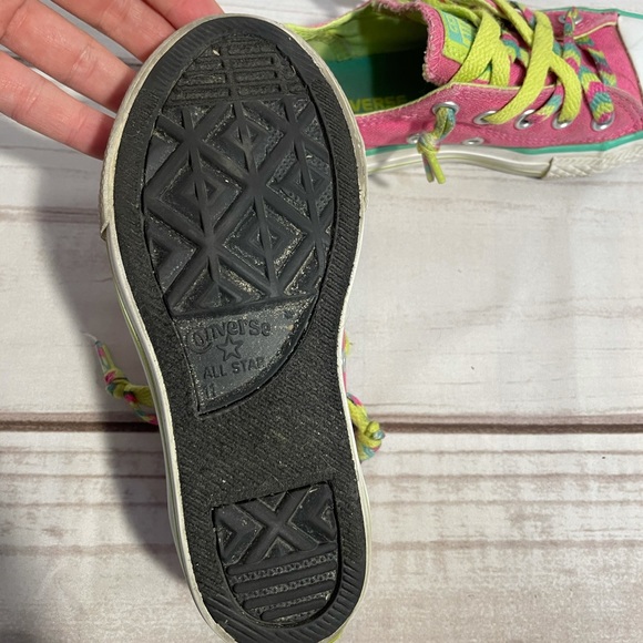CONVERSE ALL STAR kids pink green & blue - Picture 7 of 8
